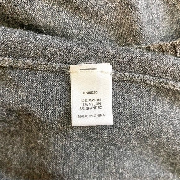 Express Grey Cardigan Rhinestone Button Sweater - Picture 6 of 8